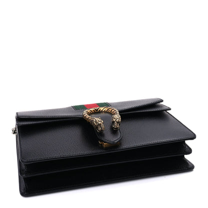 Gucci Calfskin Web Small Dionysus Shoulder Bag  Black 3 of 7