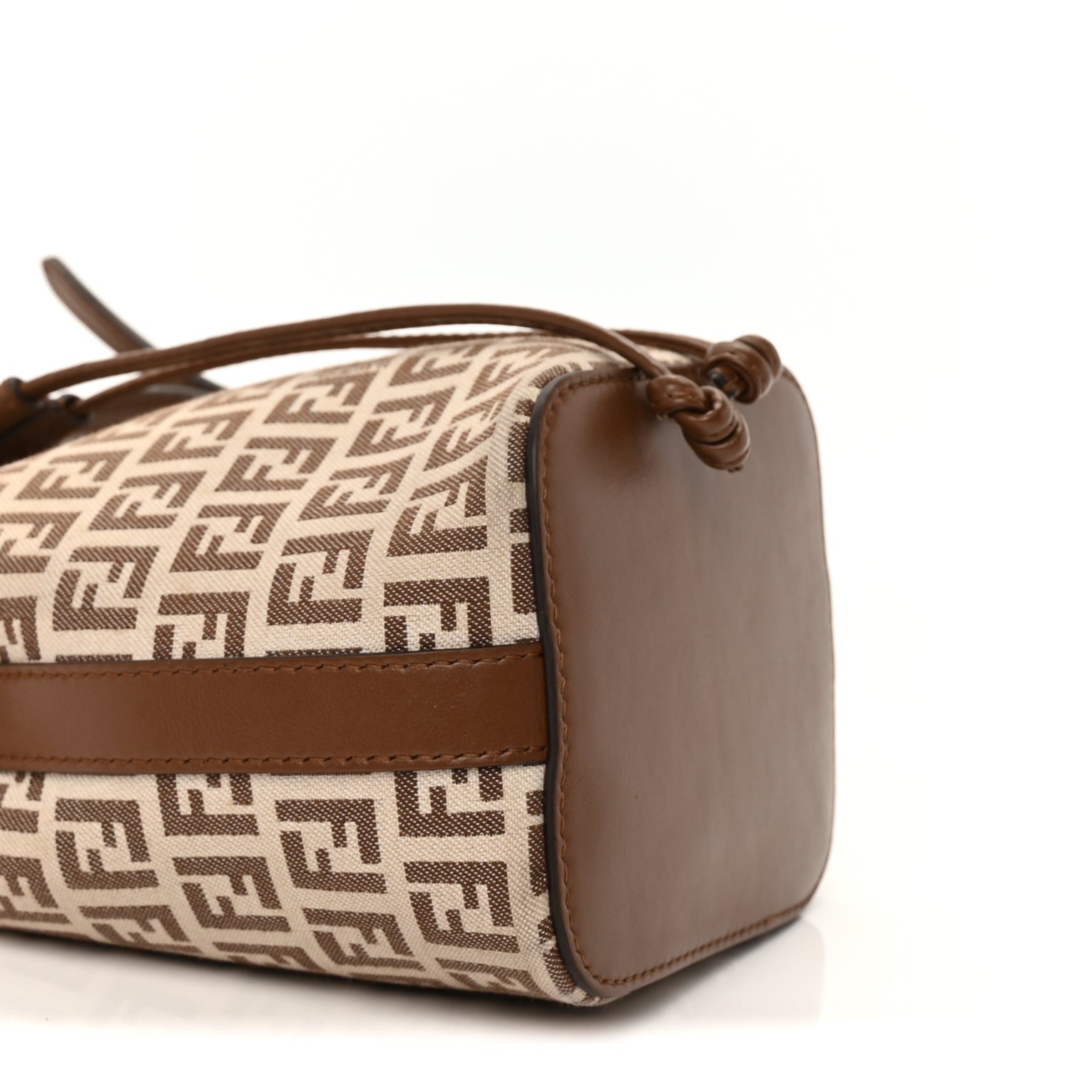 Fendi FENDI Zucchino Mini Mon Tresor Bucket Bag Beige Brown 7 of 8