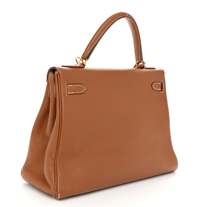 Hermes Togo Kelly Retourne 32 Gold 3 of 13
