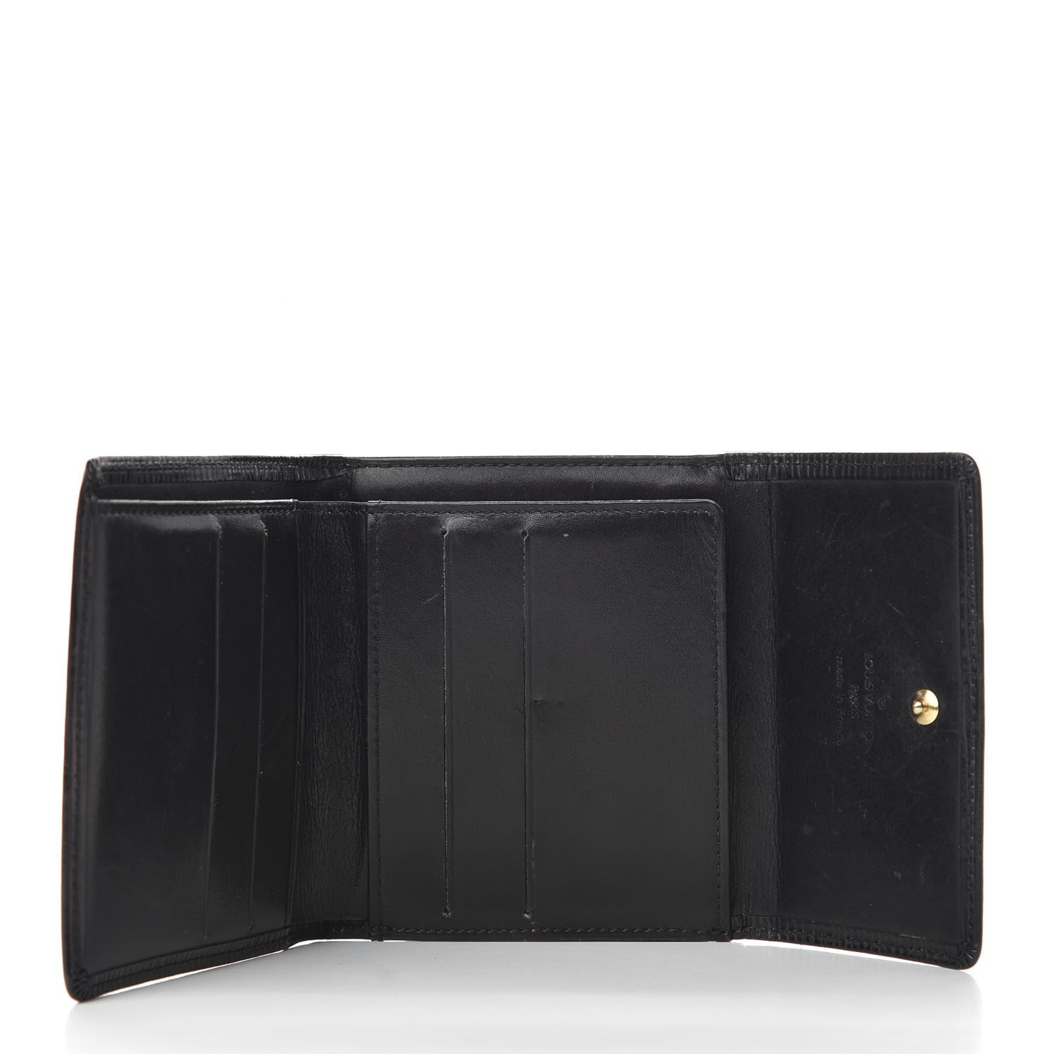 Louis Vuitton Epi Elise Wallet Black 5 of 8