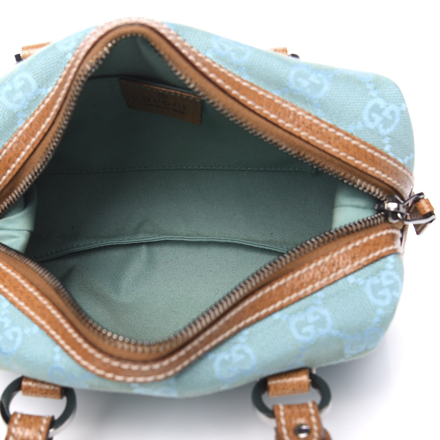 Monogram Mini Boston Handbag Blue