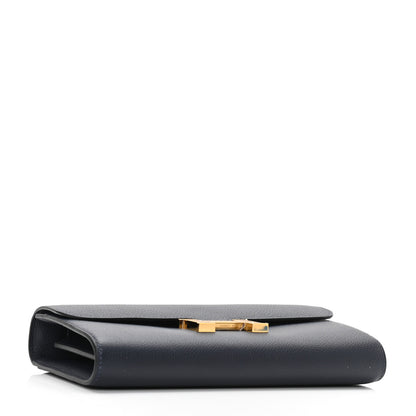 Hermes Evercolor Constance Wallet To Go Bleu Nuit 4 of 11