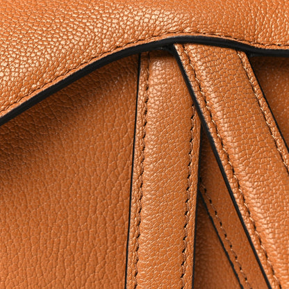 Christian Dior Goatskin Micro Saddle Bag Camello 6 of 8