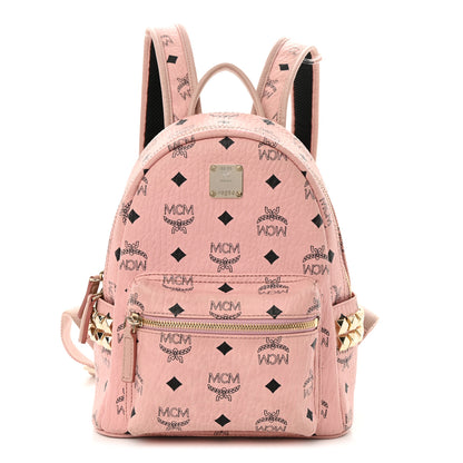 MCM Visetos Small Side Stud Stark Backpack Soft Pink 1 of 15