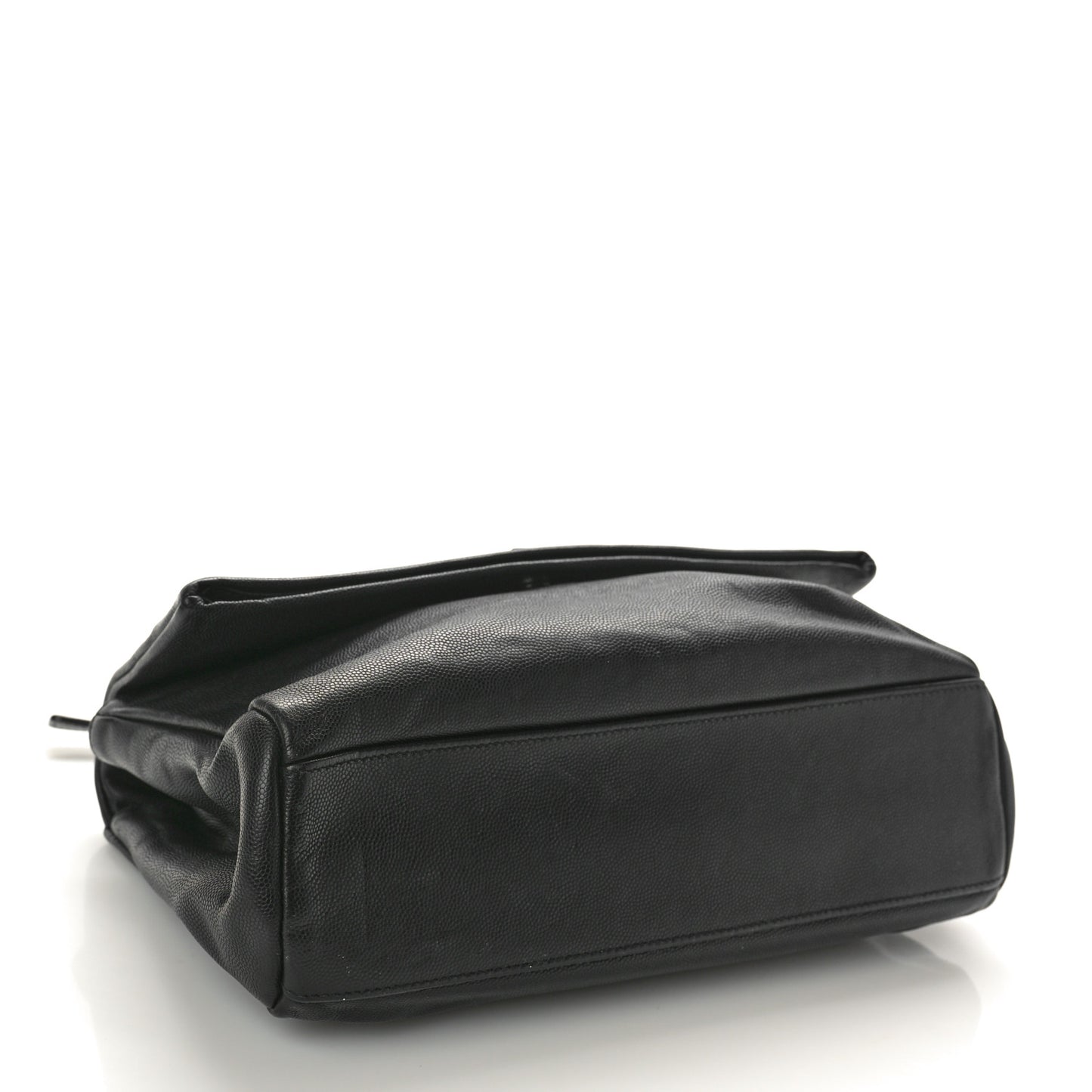 Grain De Poudre Medium West Hollywood Monogram Fold-Over Black