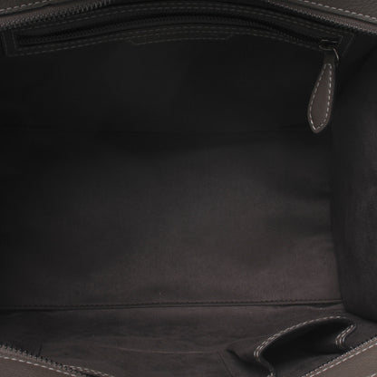 Celine Drummed Calfskin Mini Luggage Bag Souris 7 of 9