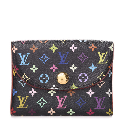 Louis Vuitton Monogram Multicolor Business Card Holder Black Grenade 1 of 10