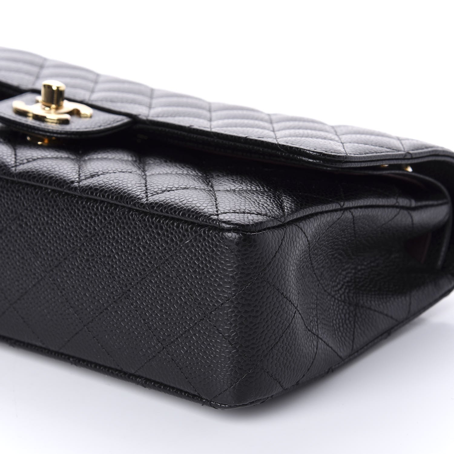 Chanel Caviar Quilted Medium Double Flap Black 8 of 11