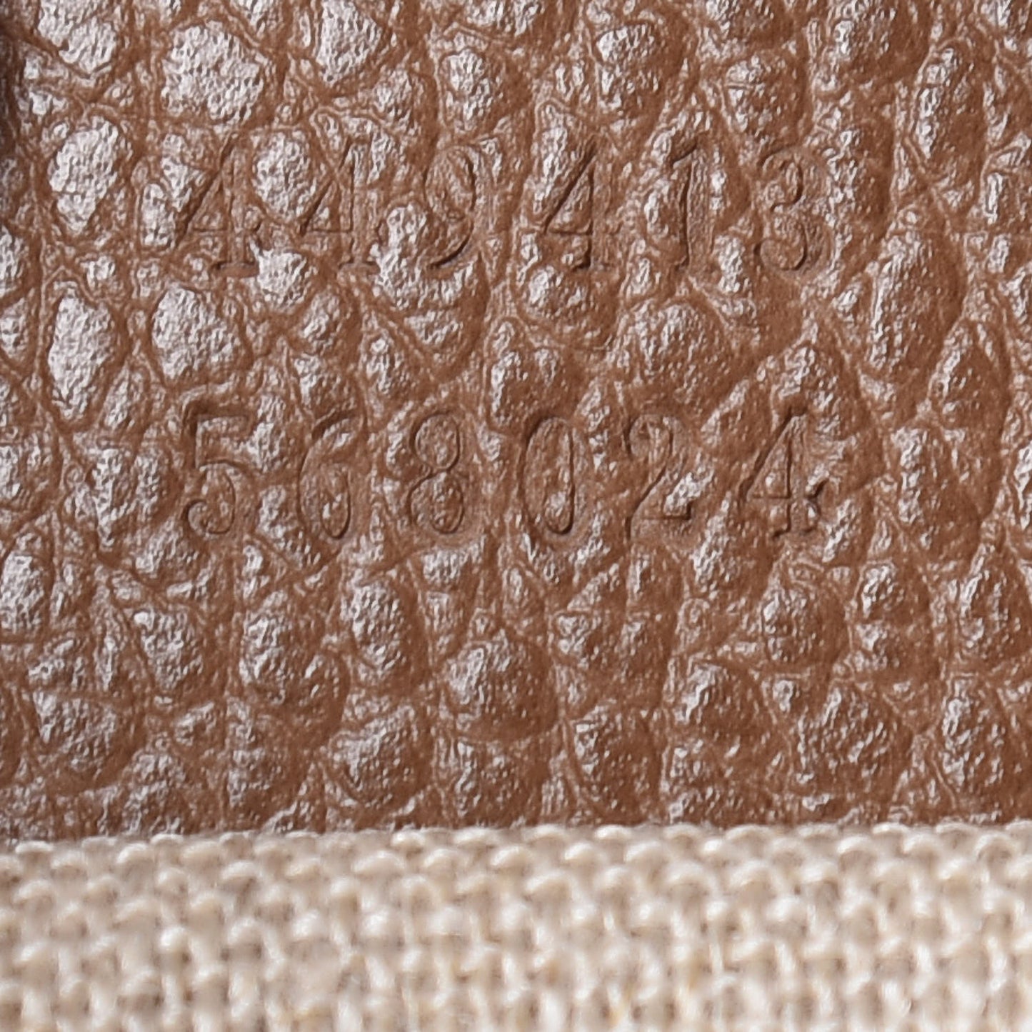 Monogram Mini Bree Messenger Bag Beige Tabacco