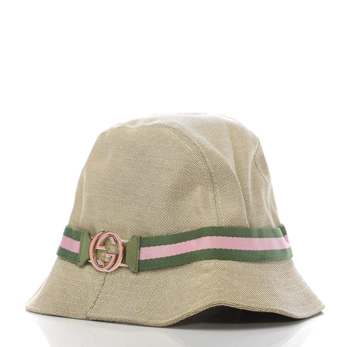 Nylon Web Interlocking G Bucket Hat M Pink