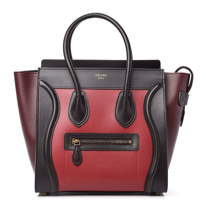 Celine Smooth Calfskin Micro Tri-Color Luggage Micro Red 1 of 10