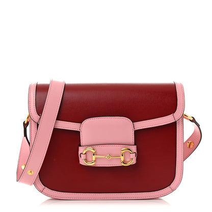 Gucci Azalea Calfskin Horsebit 1955 Shoulder Bag New Cherry Red Wild Rose 1 of 7