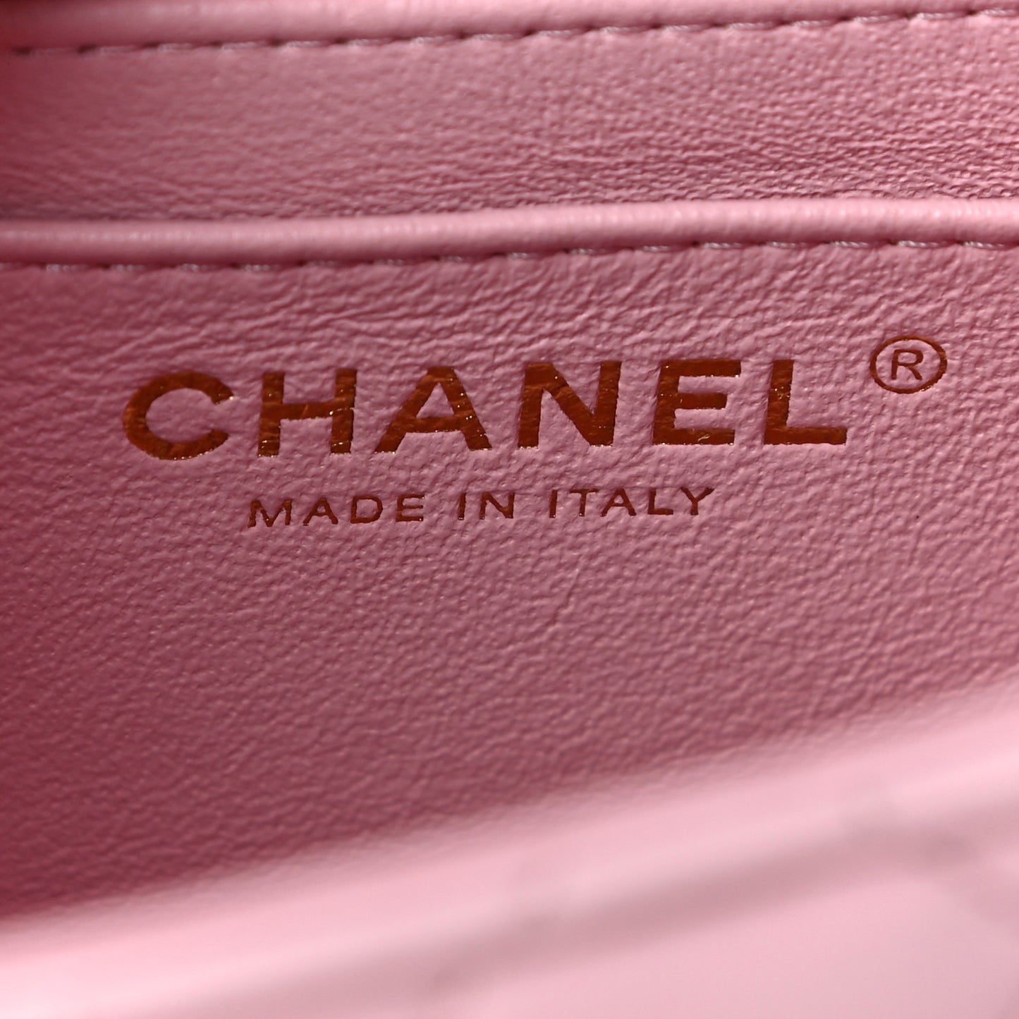 Lambskin Quilted Mini Square Flap Pink