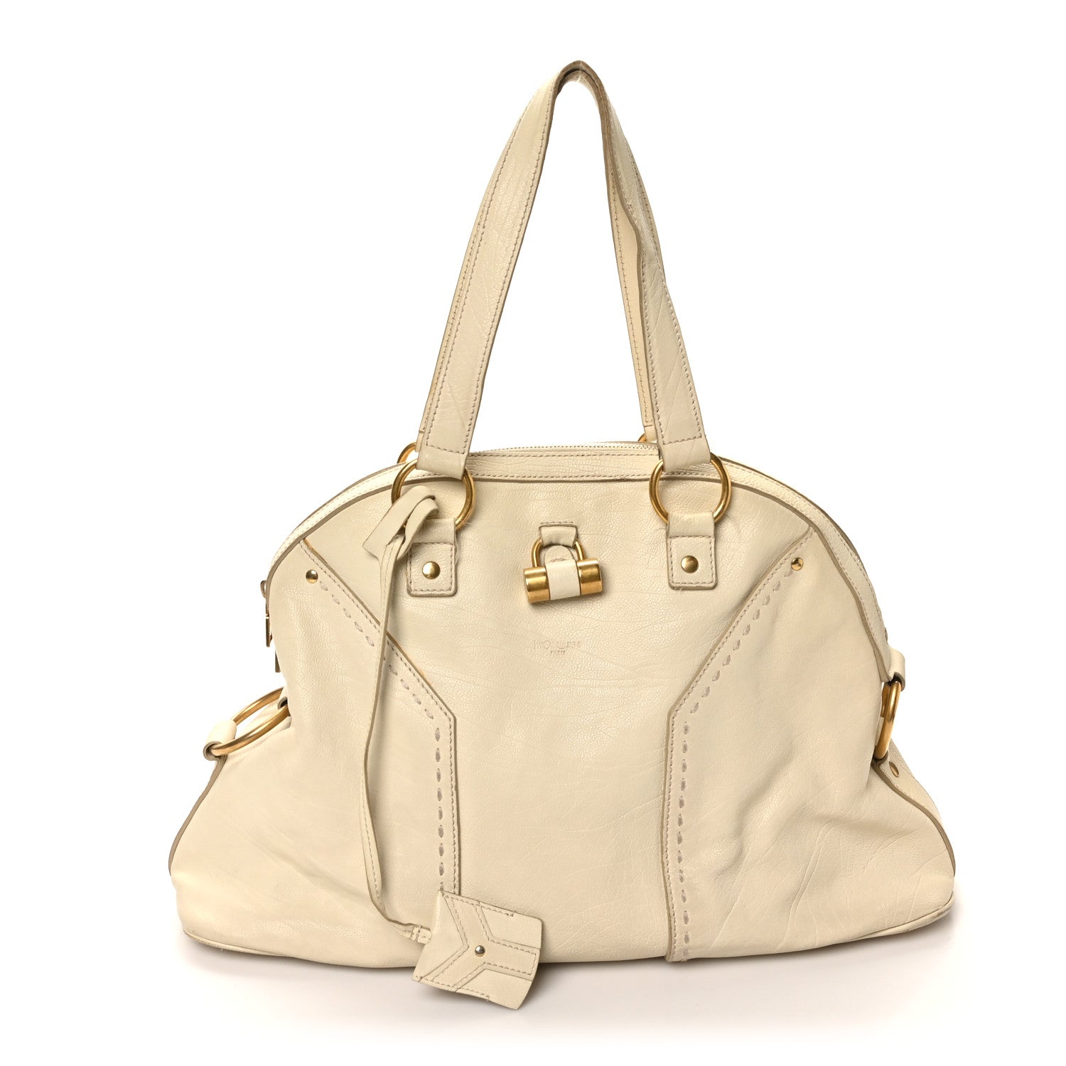 Saint Laurent Calfskin Large Muse Ivory 1 of 12