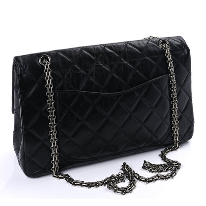 Chanel Aged Calfskin Quilted 2.55 Reissue 227 Flap  So Black 4 of 16