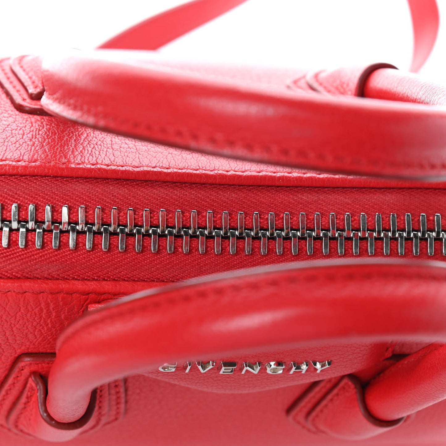 Sugar Goatskin Mini Antigona Medium Red