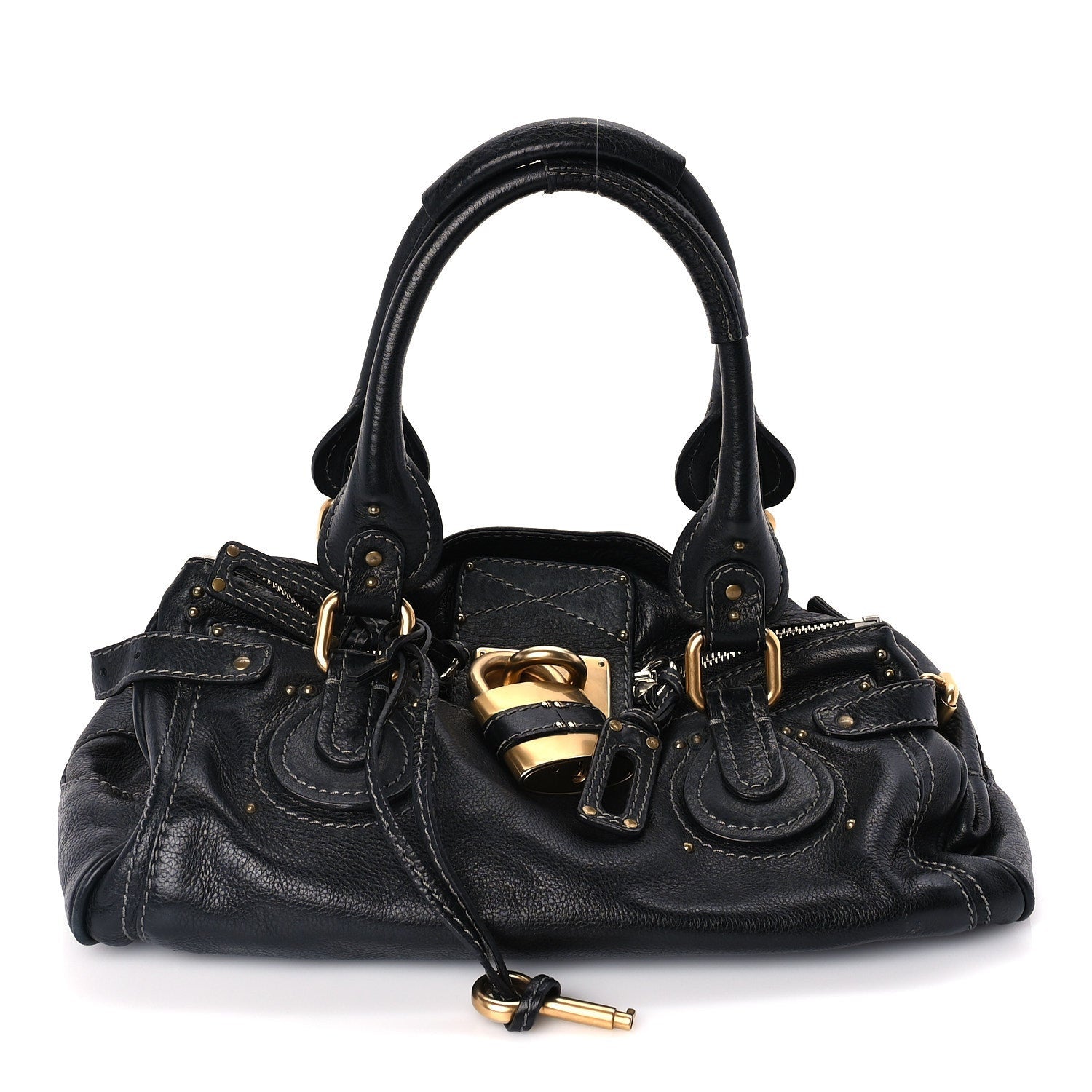 Chloe Calfskin Medium Paddington Satchel  Black 1 of 8