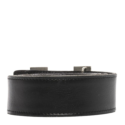 Hermes Box Togo 32mm H Belt 90 36 Black Chocolate 2 of 5