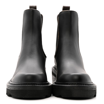 Louis Vuitton Calfskin Monogram Beaubourg Ankle Boots 37 Black 3 of 11