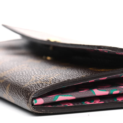 Louis Vuitton Monogram Leopard Sarah Wallet Rouge Fauviste 7 of 9