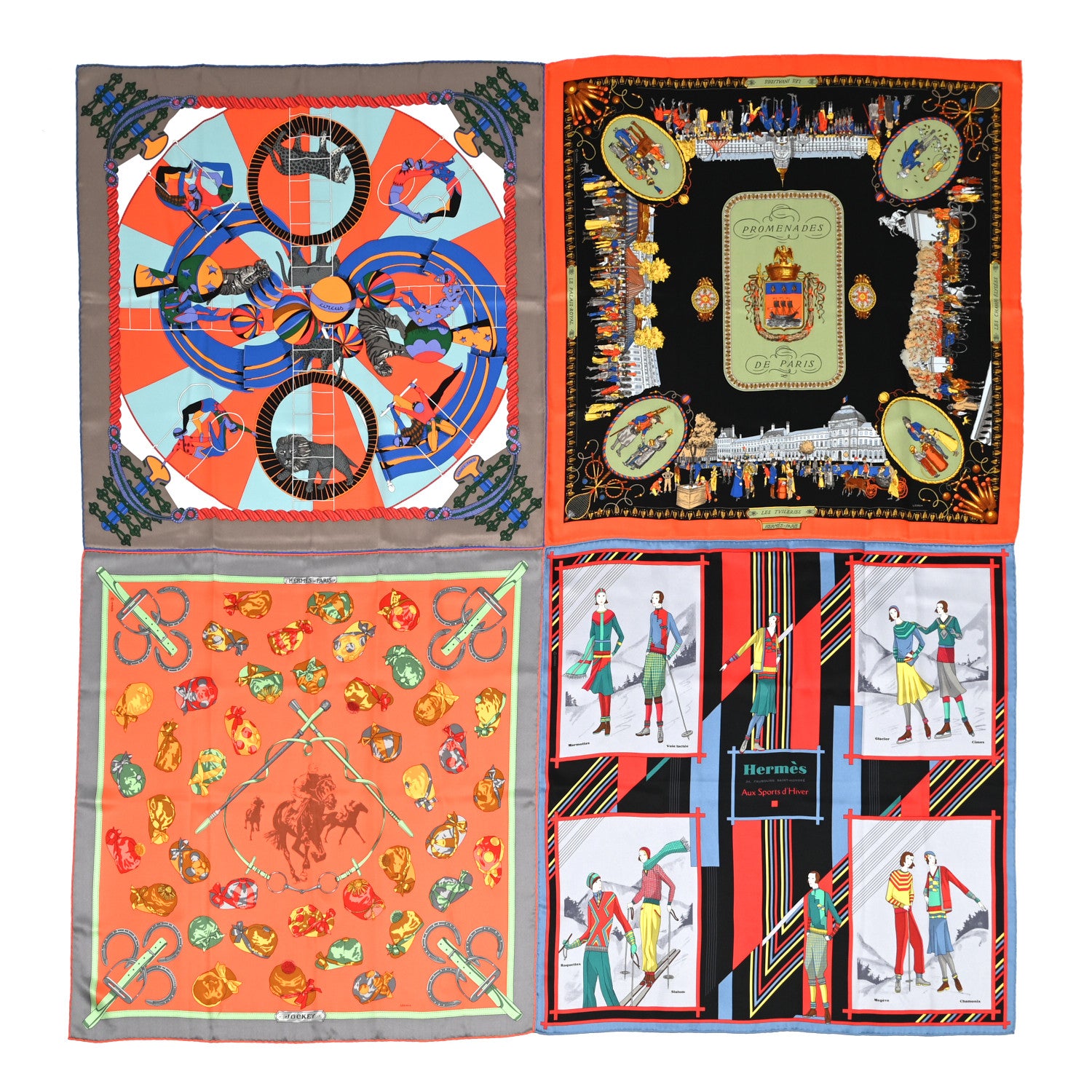 Hermes Silk Geant Patchwork Shawl 140 Multicolore 1 of 8