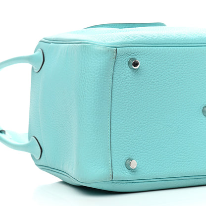 Hermes Taurillon Clemence Lindy 30 Bleu Atoll 8 of 10