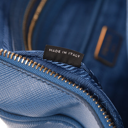 Prada Saffiano Lux Bowling Bag Cobalto 7 of 17