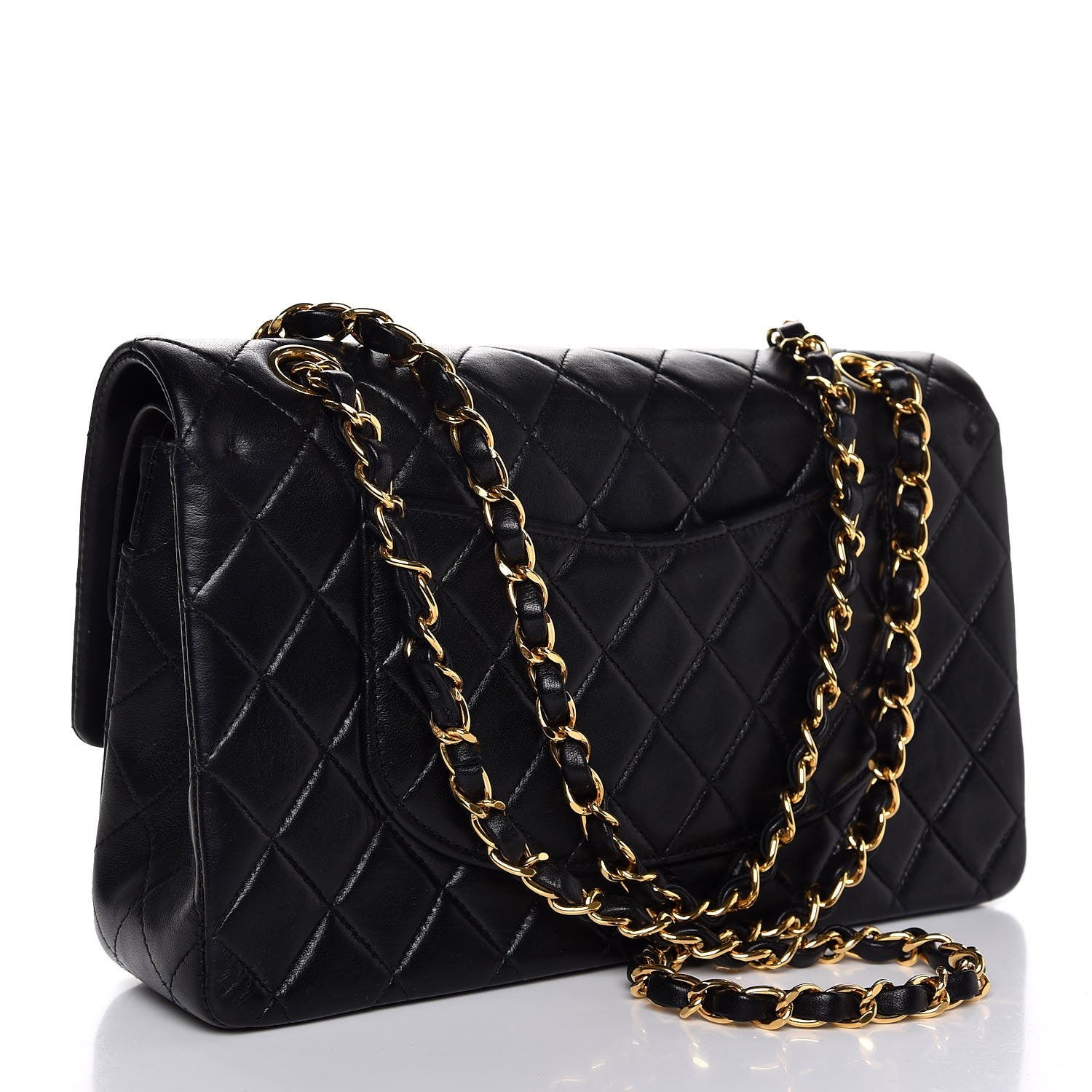 Chanel Lambskin Quilted Medium Double Flap Black 4 of 9