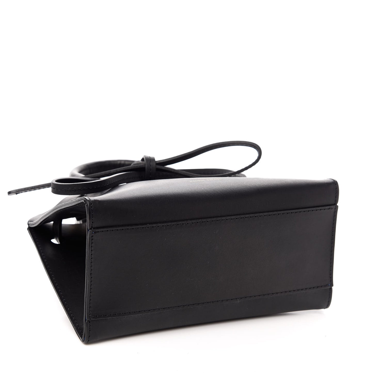 Vegetable Tanned Calfskin Mini Mini Sun Bag Black Royal