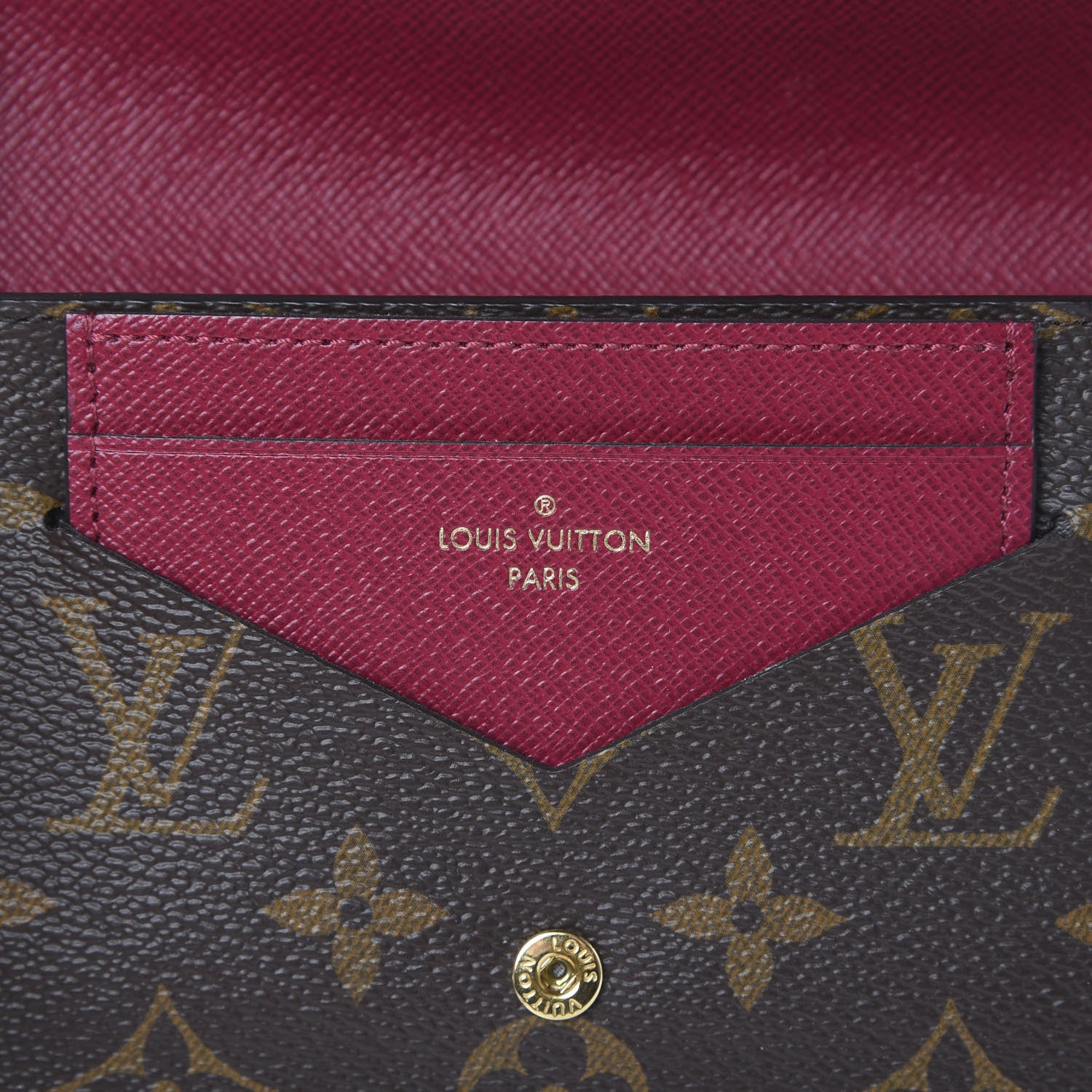Louis Vuitton Monogram Jeanne Wallet Fuchsia 7 of 9