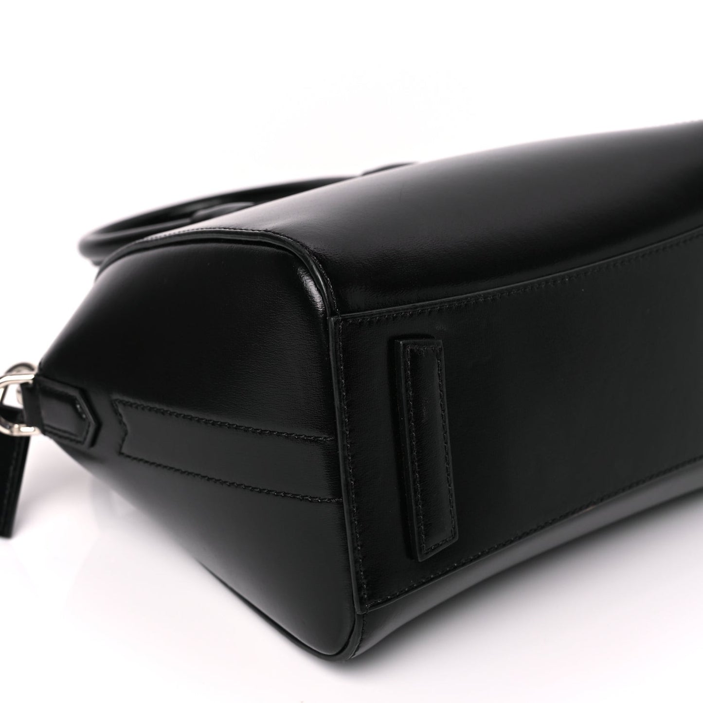 Shiny Lord Calfskin Mini Antigona Black