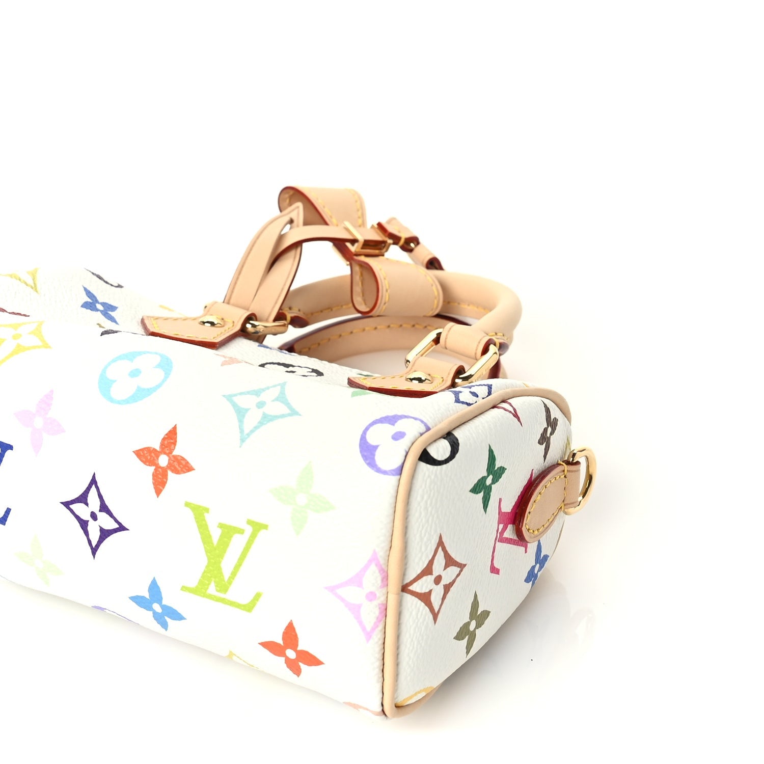 Louis Vuitton X TM Monogram Multicolor Nano Speedy  White 8 of 8