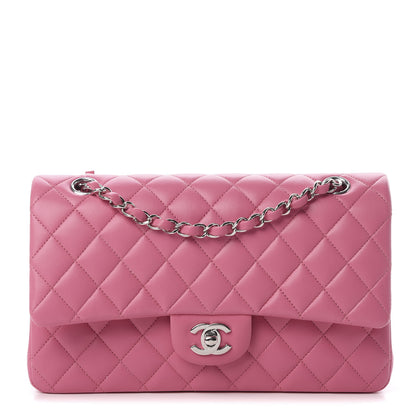 Chanel Lambskin Quilted Medium Double Flap Pink 1 of 13