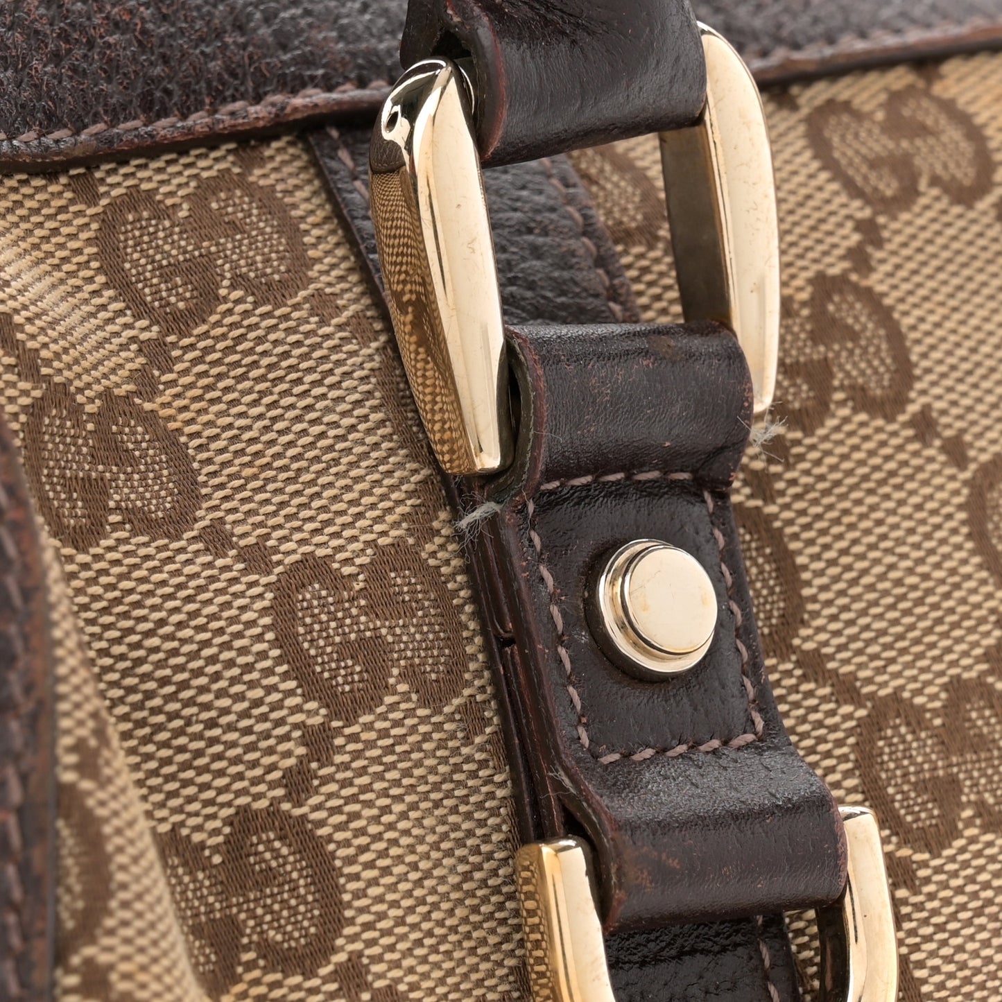 Monogram Small Abbey Boston Dark Brown