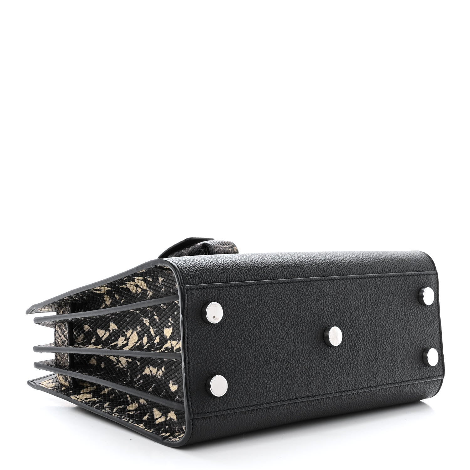 Saint Laurent Grained Calfskin Python Embossed Nano Sac De Jour Black 4 of 14