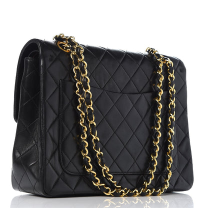Chanel Lambskin Quilted Medium Double Flap Black 4 of 9