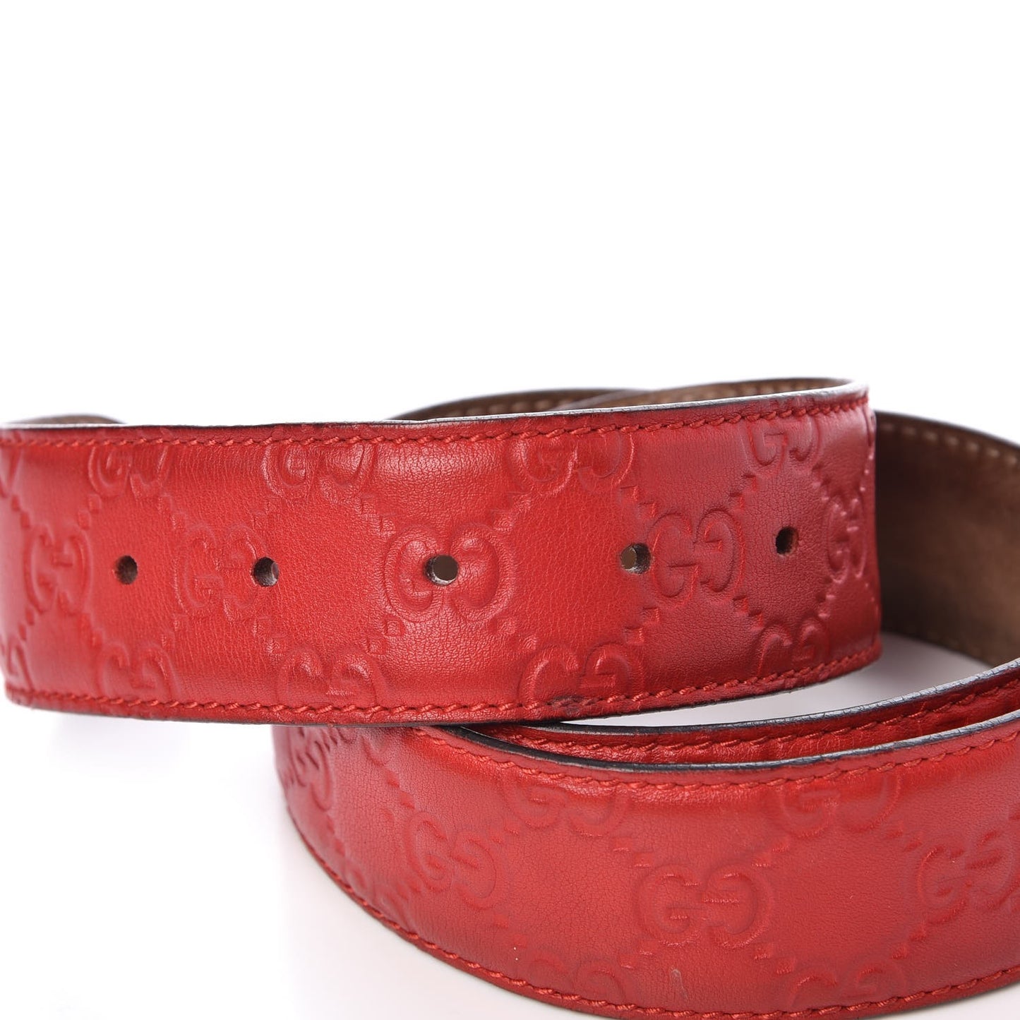 Guccissima Interlocking G 40mm Belt 90 36 Red