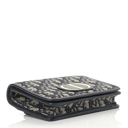 Christian Dior Oblique 30 Montaigne 2-In-1 Pouch Blue 4 of 10