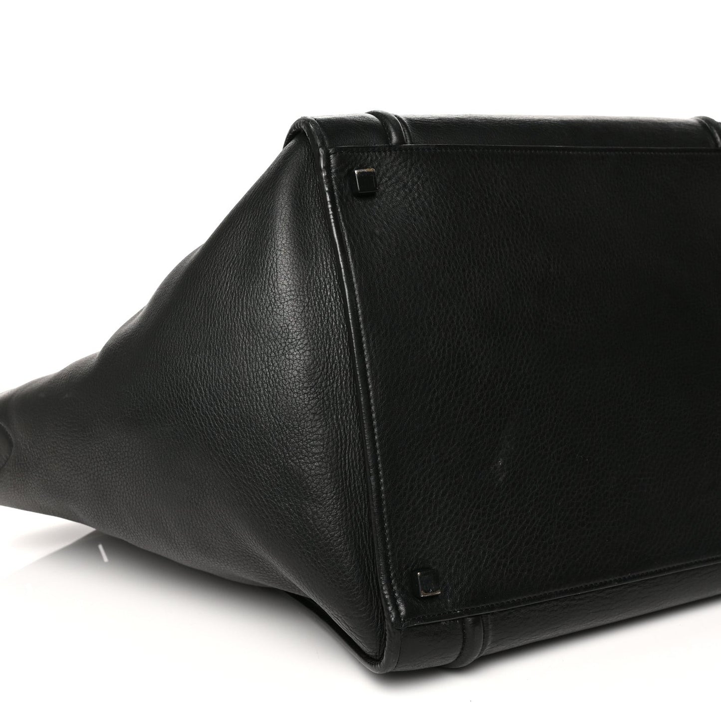 Supple Calfskin Large Phantom Luggage Black