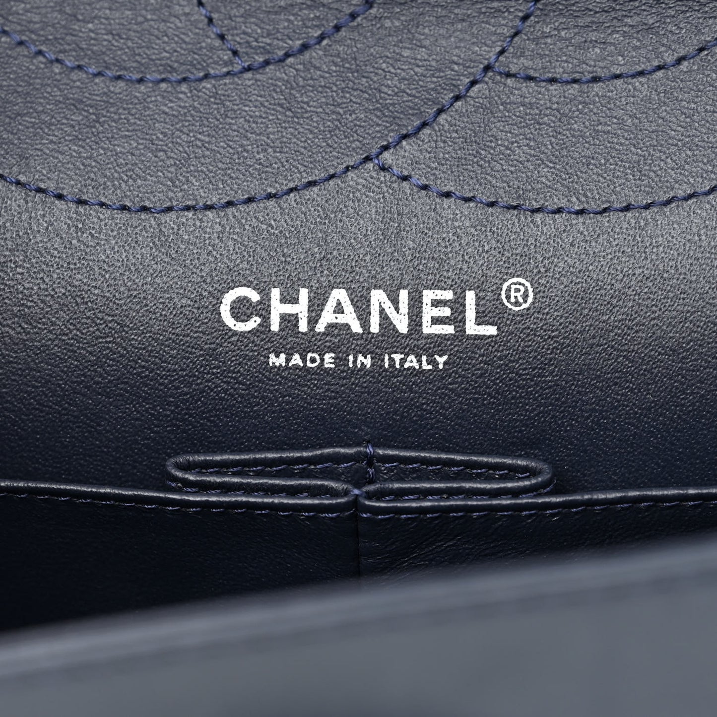 Patent Calfskin Quilted 2.55 Reissue 227 Flap Dark Blue