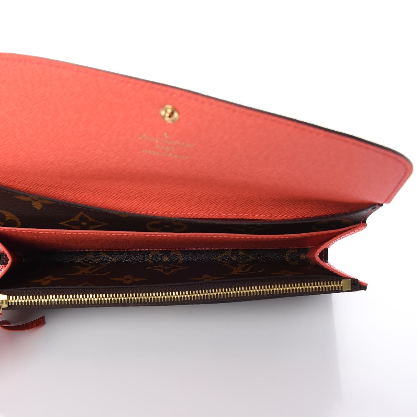 Monogram Emilie Wallet Poppy