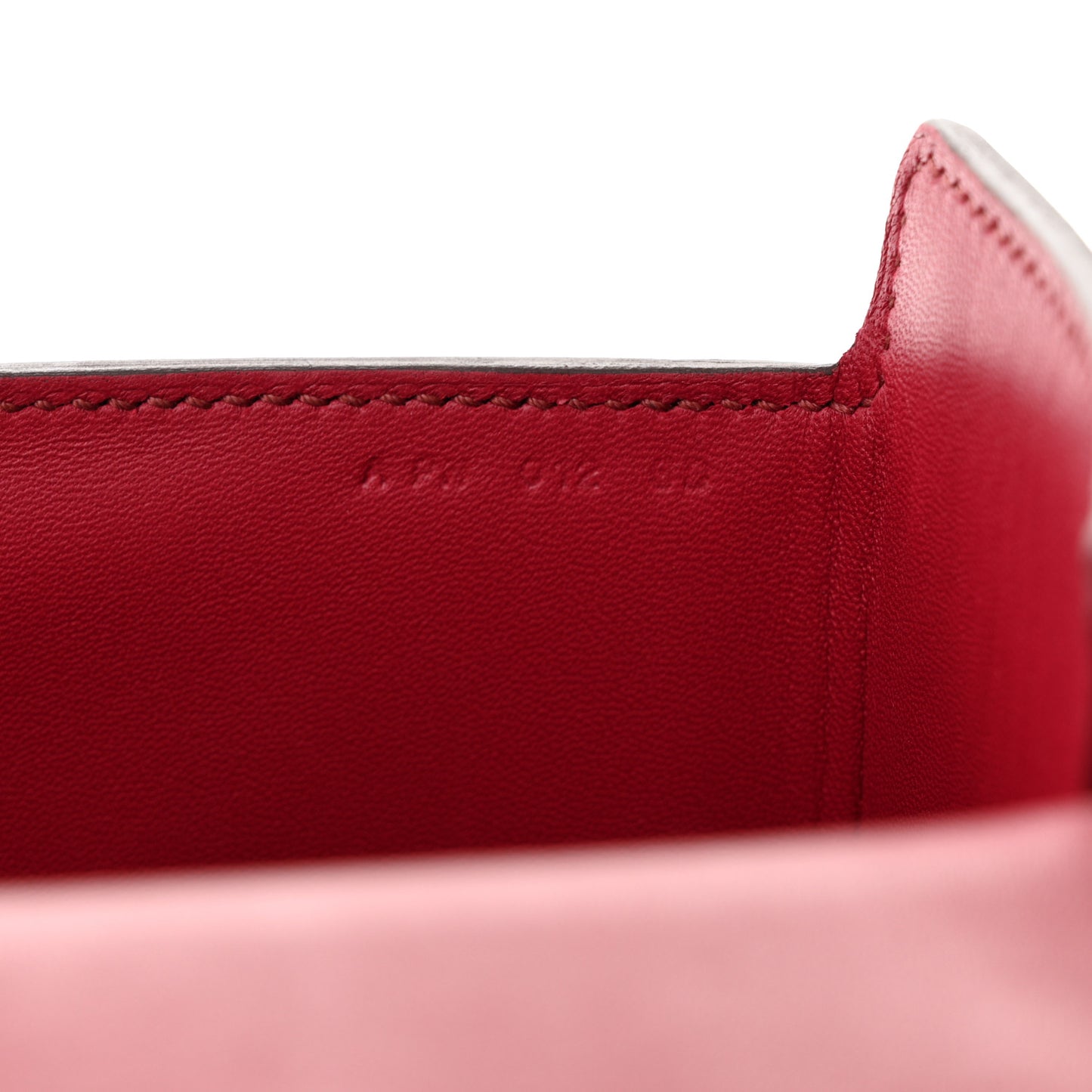 Villandry Calfskin Cinhetic Boxy Top Handle Bag Rubis