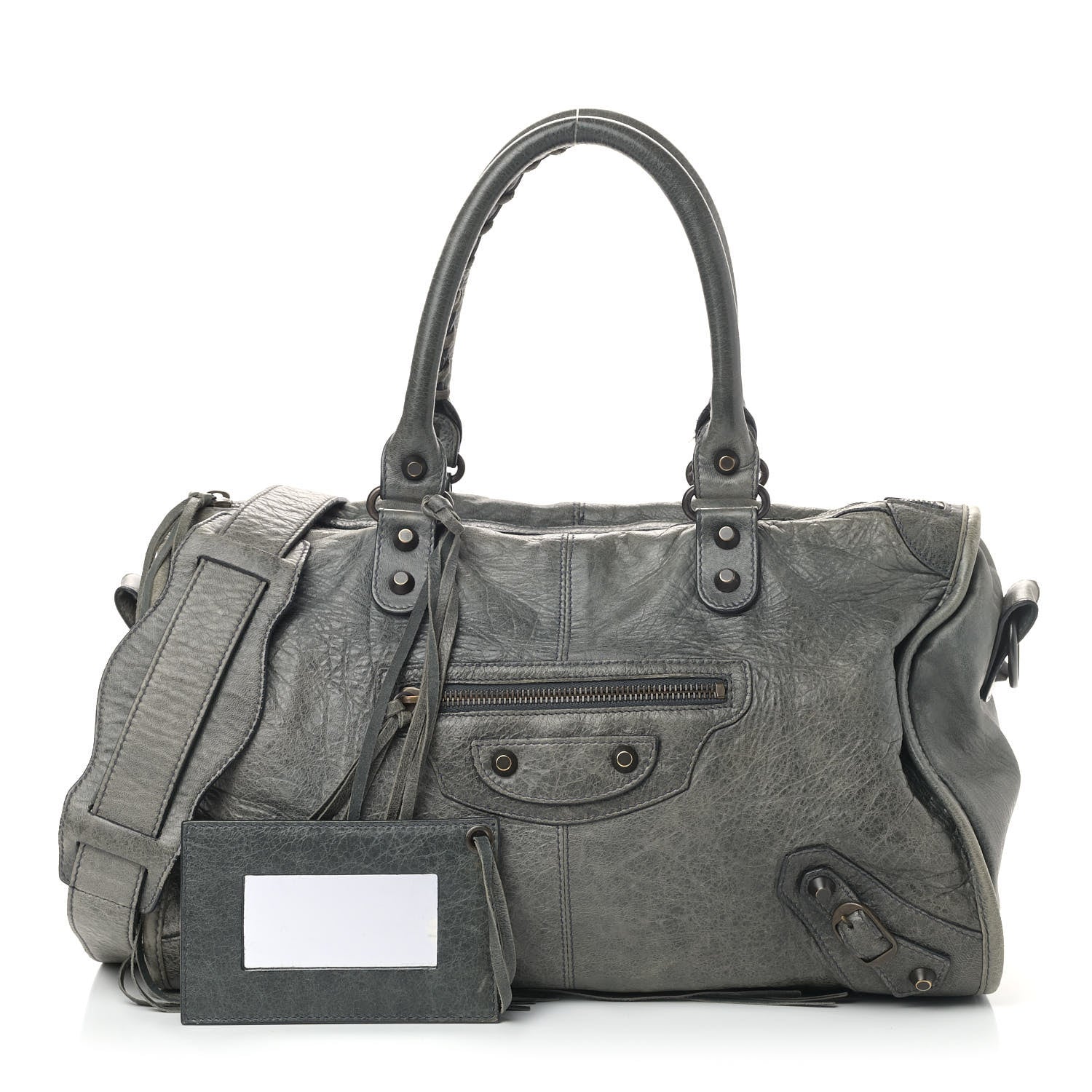 Balenciaga Agneau Classic Hardware Maxi Twiggy Anthracite 1 of 9