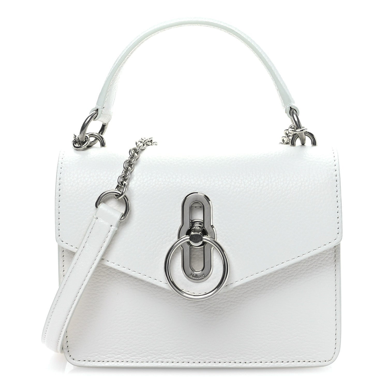 Mulberry MULBERRY Small Classic Grain Amberley Top Handle Crossbody White 1 of 7