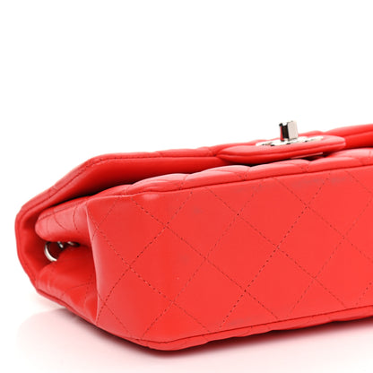 Chanel Lambskin Quilted Mini Rectangular Flap Red 9 of 10