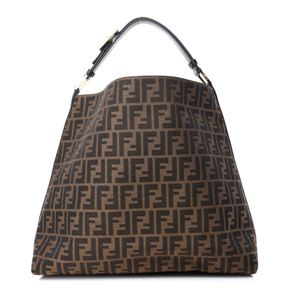 Fendi Zucca Large Hobo Tobacco 1 of 10