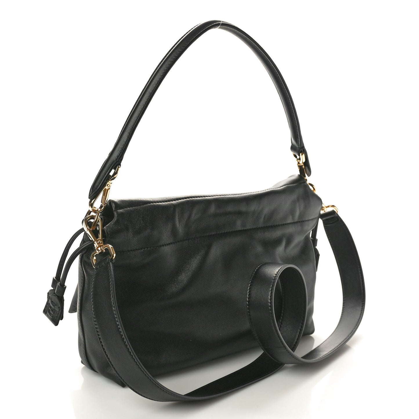 Nappa Medium Mamma Baguette Black