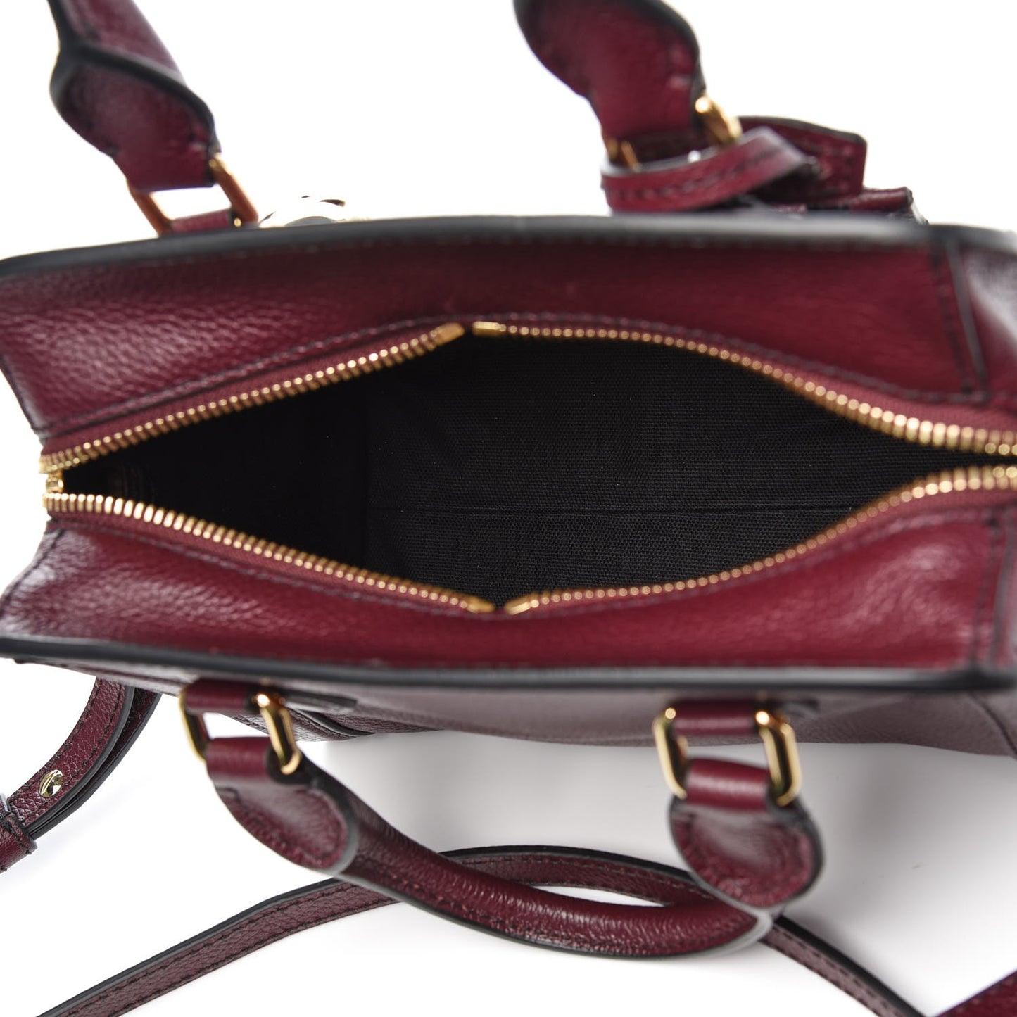 Pebbled Calfskin Mini Padlock Tote