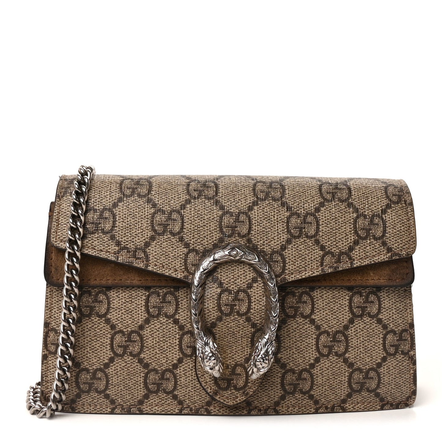 GG Supreme Monogram Super Mini Dionysus Shoulder Bag Taupe