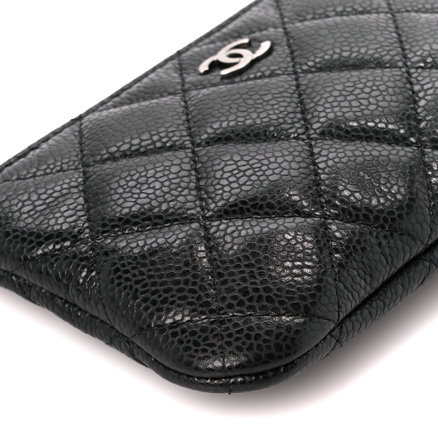 Chanel Caviar Quilted Small Cosmetic Case Black 9 of 10